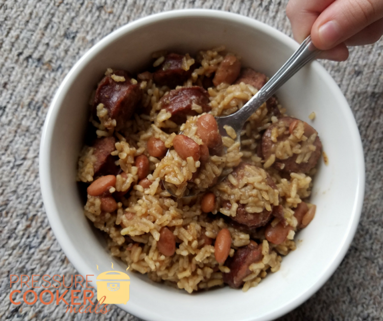 Instant Pot Red Beans & Rice is a fast and easy meal that is budget friendly and delicious! Make this simple meal in under an hour!