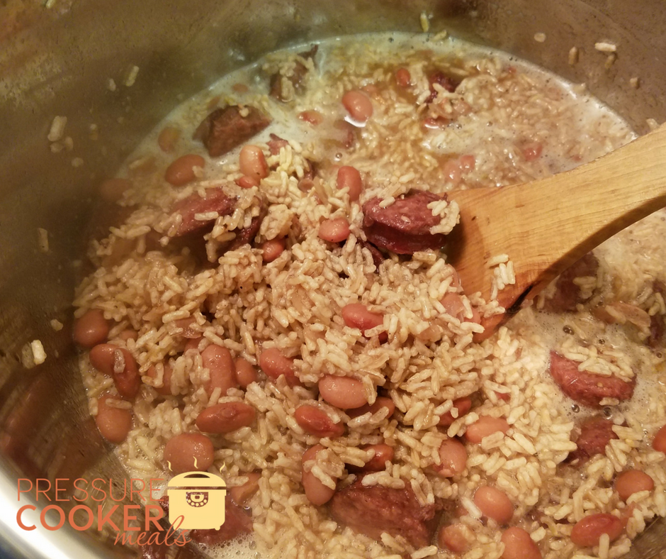 Instant Pot Red Beans & Rice is a fast and easy meal that is budget friendly and delicious! Make this simple meal in under an hour! 