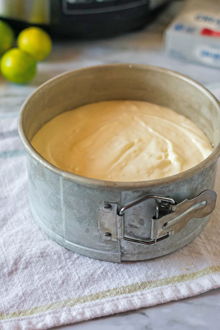 Instant Pot Key Lime Cheesecake in Springform Pan