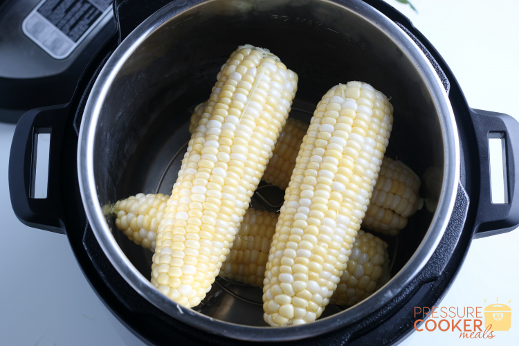 Fresh corn on the cob in the Instant Pot